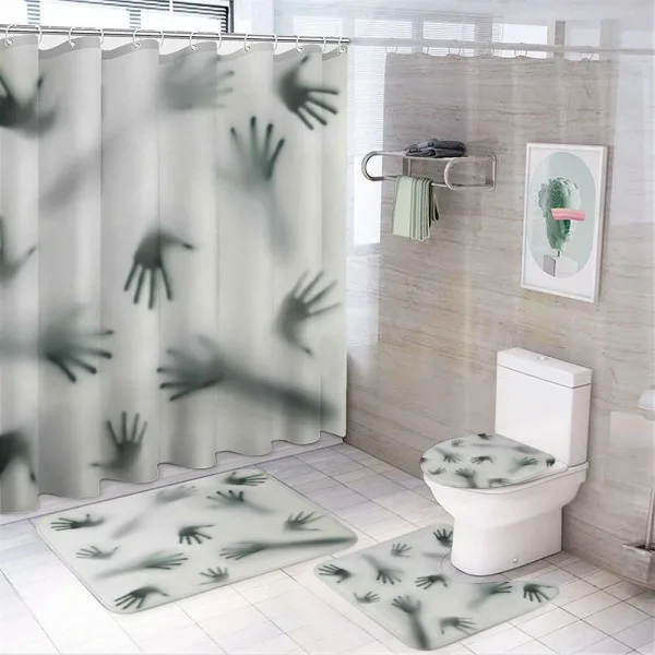Ghost Alien Spirit on a shower curtain