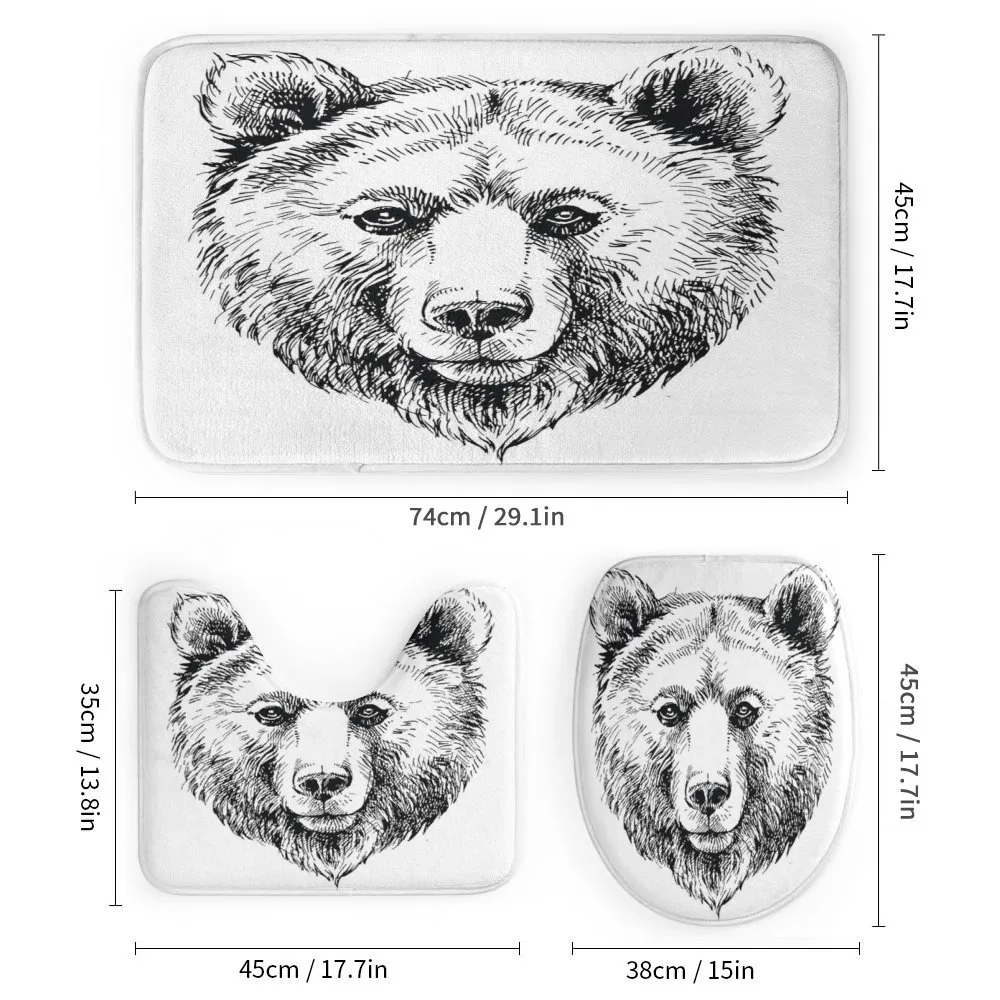 Grizzly Bear Ink Sketch — Detail 1