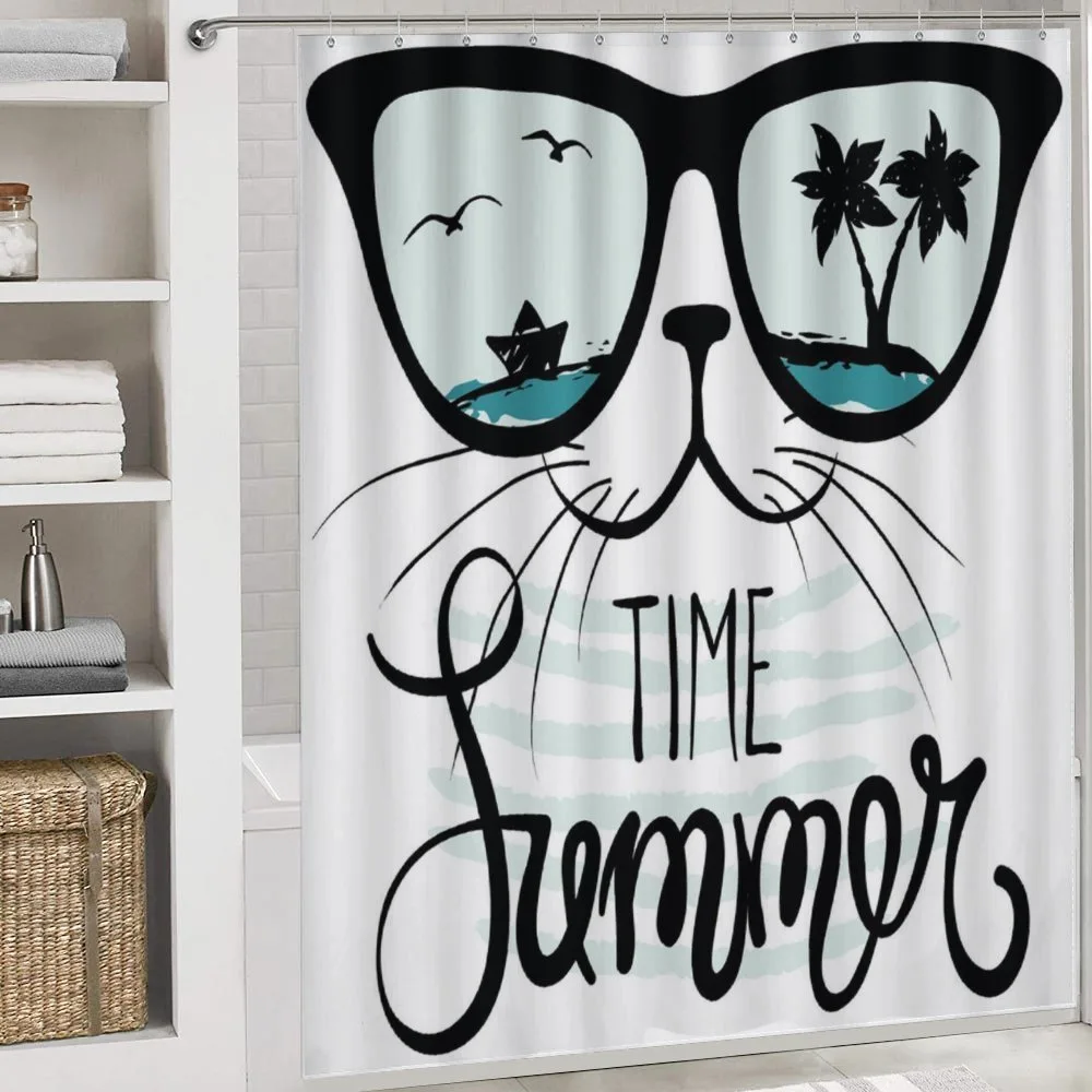 Hipster Cat with Palms — Detail 4
