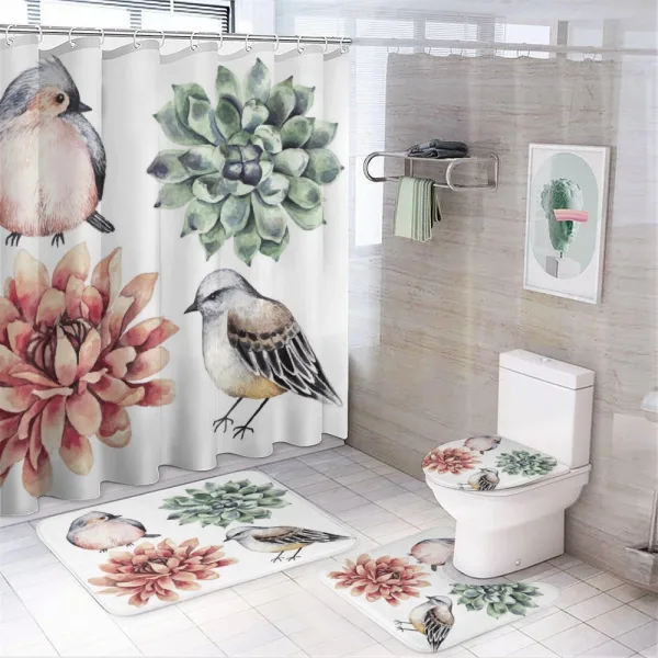 Meadow Tropic Wildlife on a shower curtain
