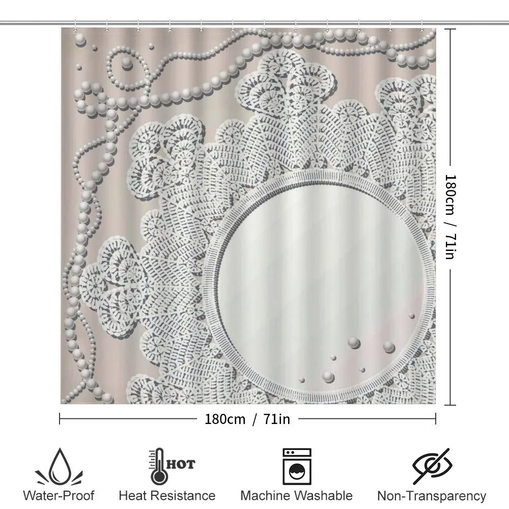 Medallion Lace Ornate Pearl — Detail 2