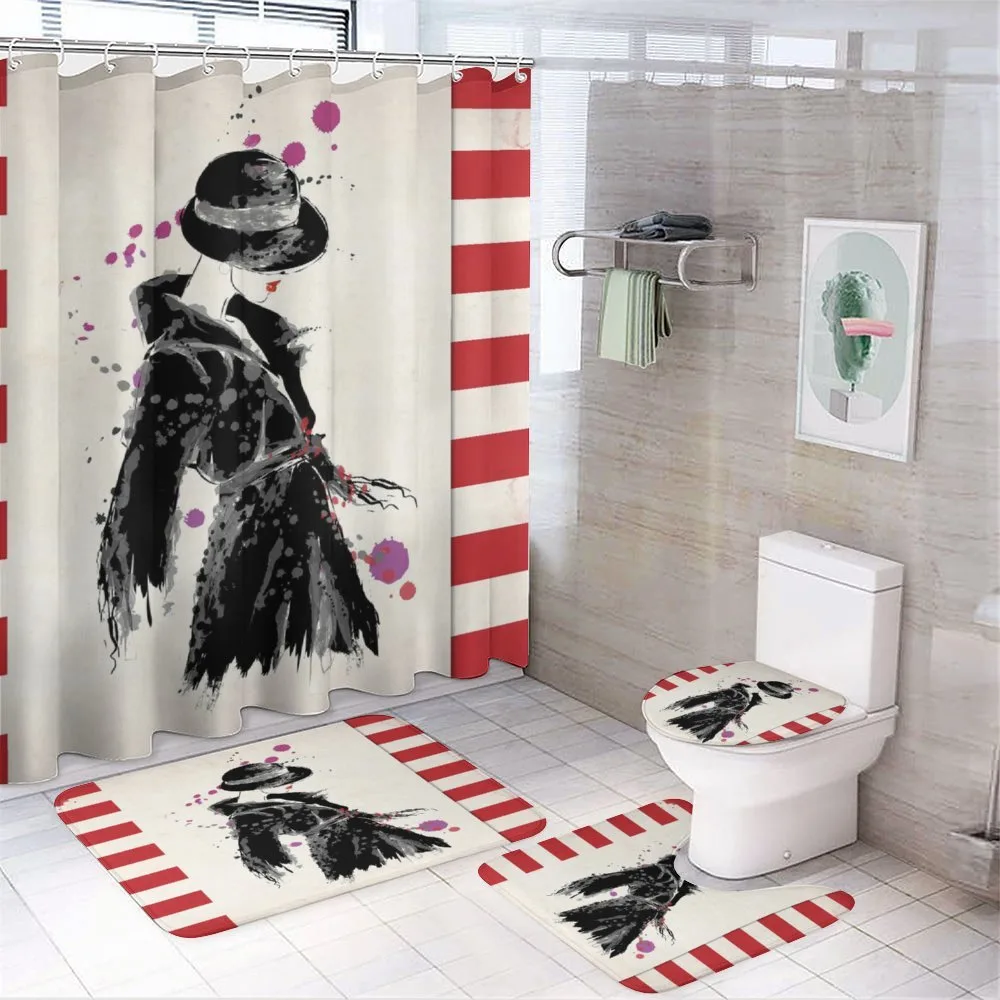 Modern Woman in Coat — Your design