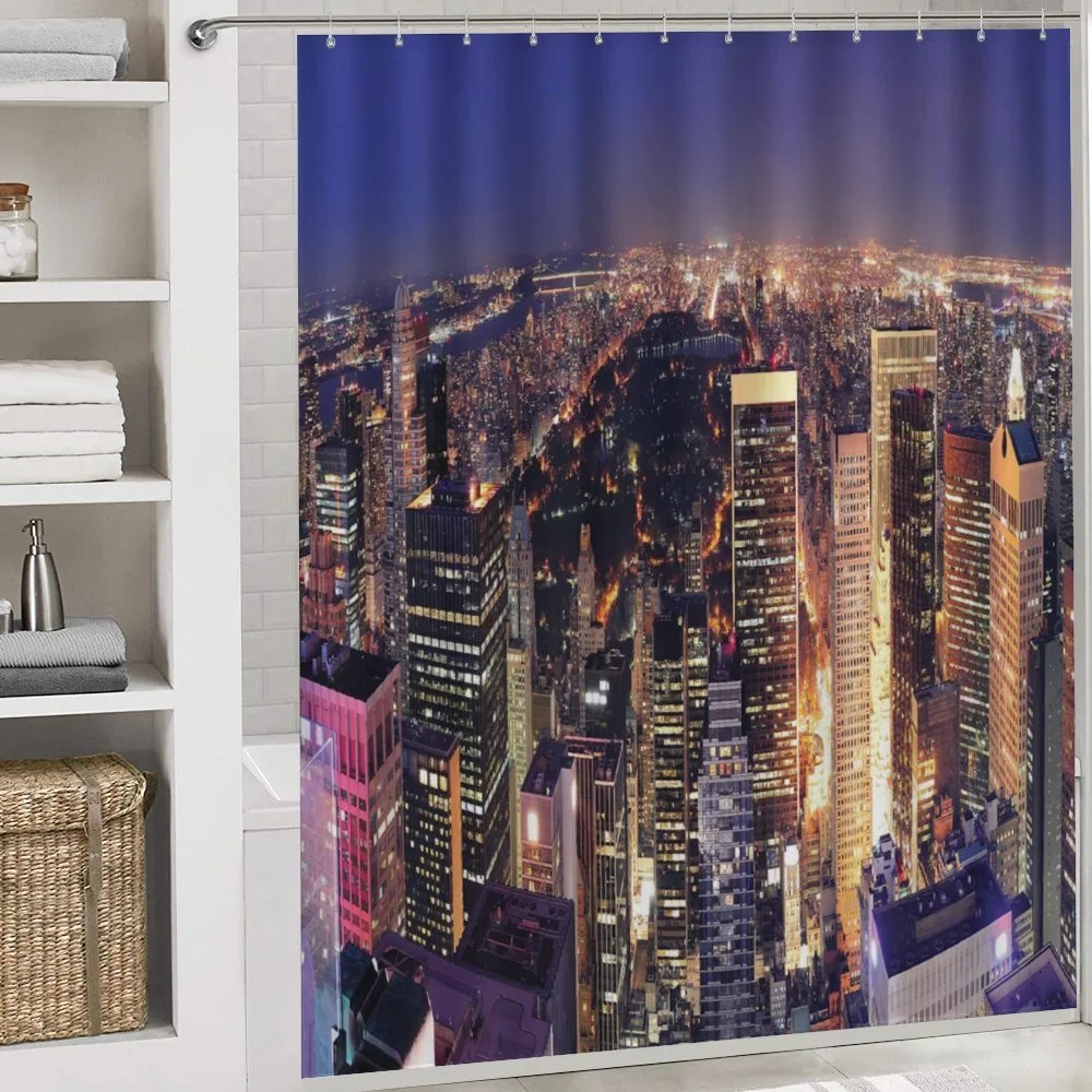 New York Panoramic Aerial Night — Detail 4