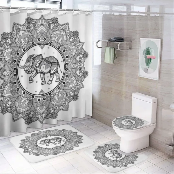 Power on a shower curtain