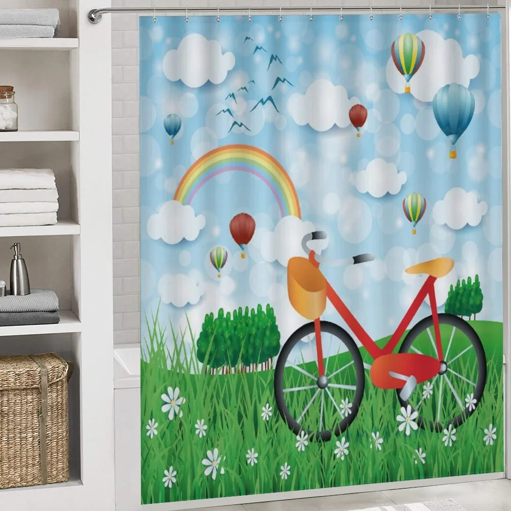 Spring Landscape with Bike — Detail 4