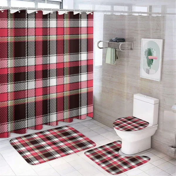 Striped Old Fashioned on a shower curtain