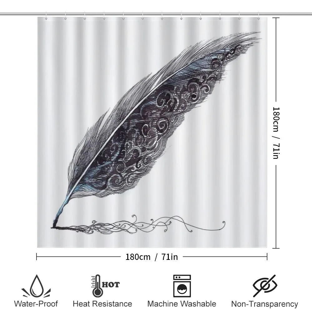 Antique Feather Pen Art — Detail 2