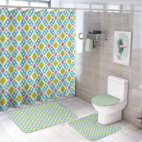 Blurry Vertical Lines on a shower curtain