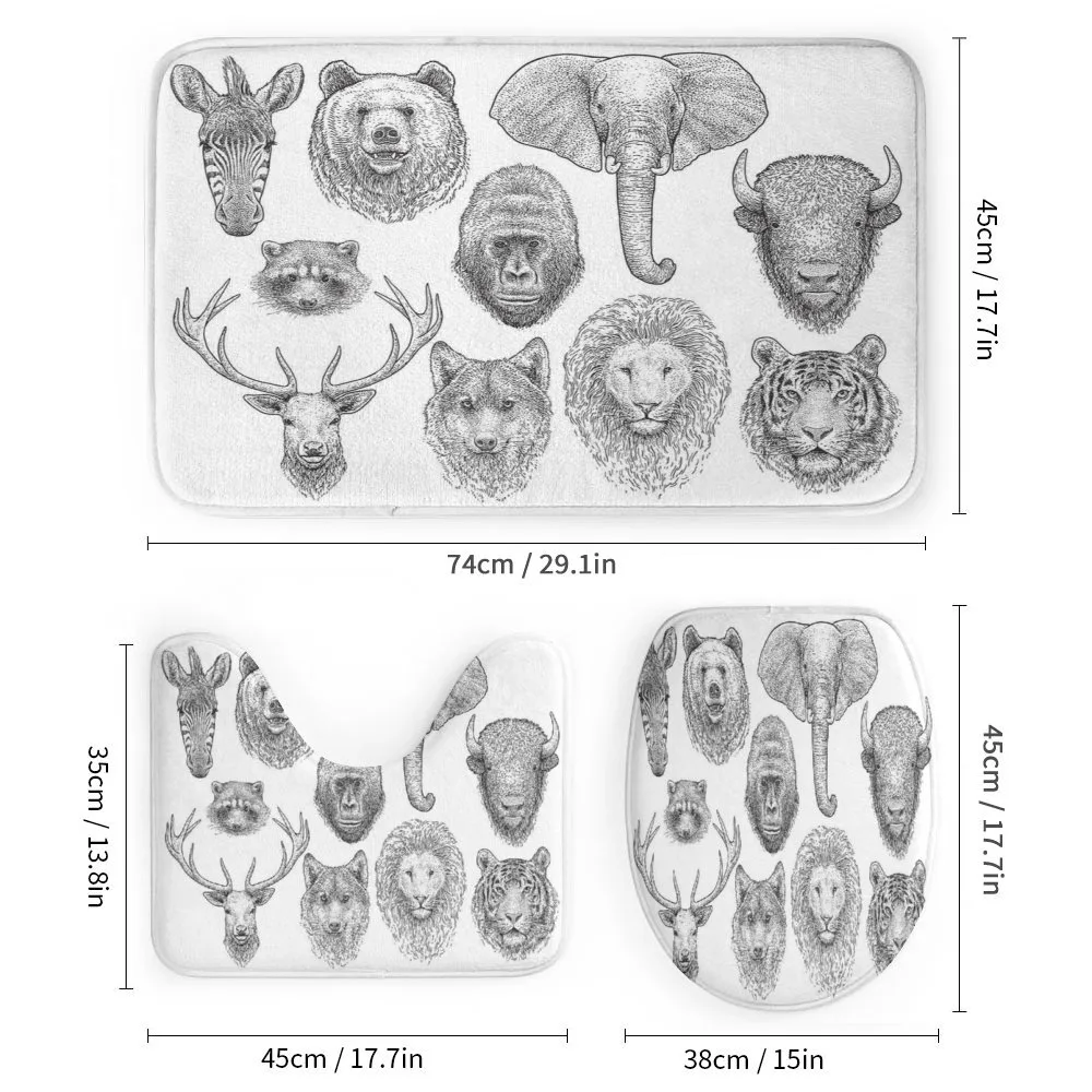 Composition of Animal Heads — Detail 1