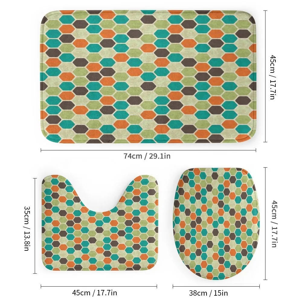 Grunge Colorful Hexagons — Detail 1