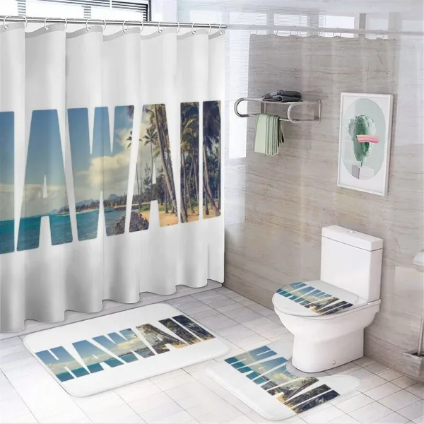 Hawaii Themed on a shower curtain