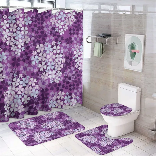 Hydrangea Lilacs Field on a shower curtain
