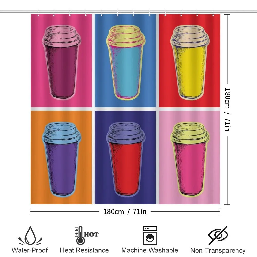 Modern Pop Art Cups — Detail 2