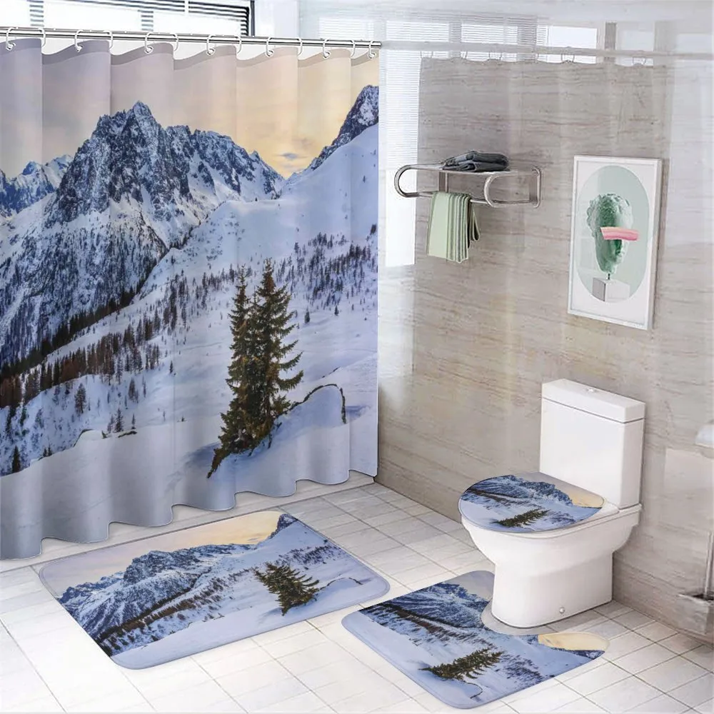 Snowy Mountain Winter — Your design