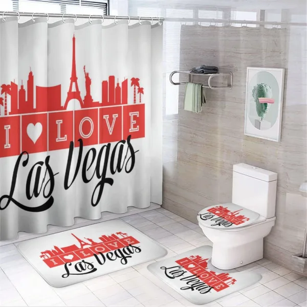 Writing with Landmarks on a shower curtain