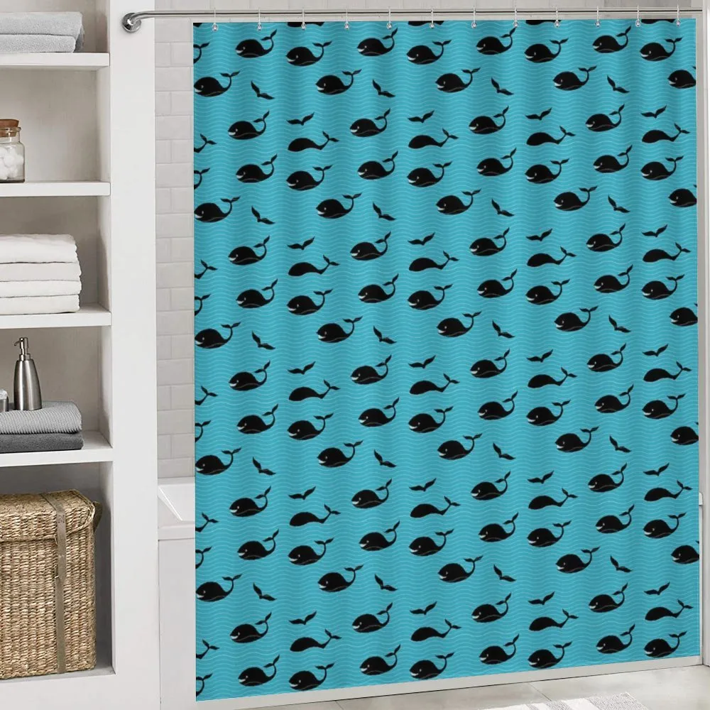 Blue Sea Waves Fish Fins — Detail 4