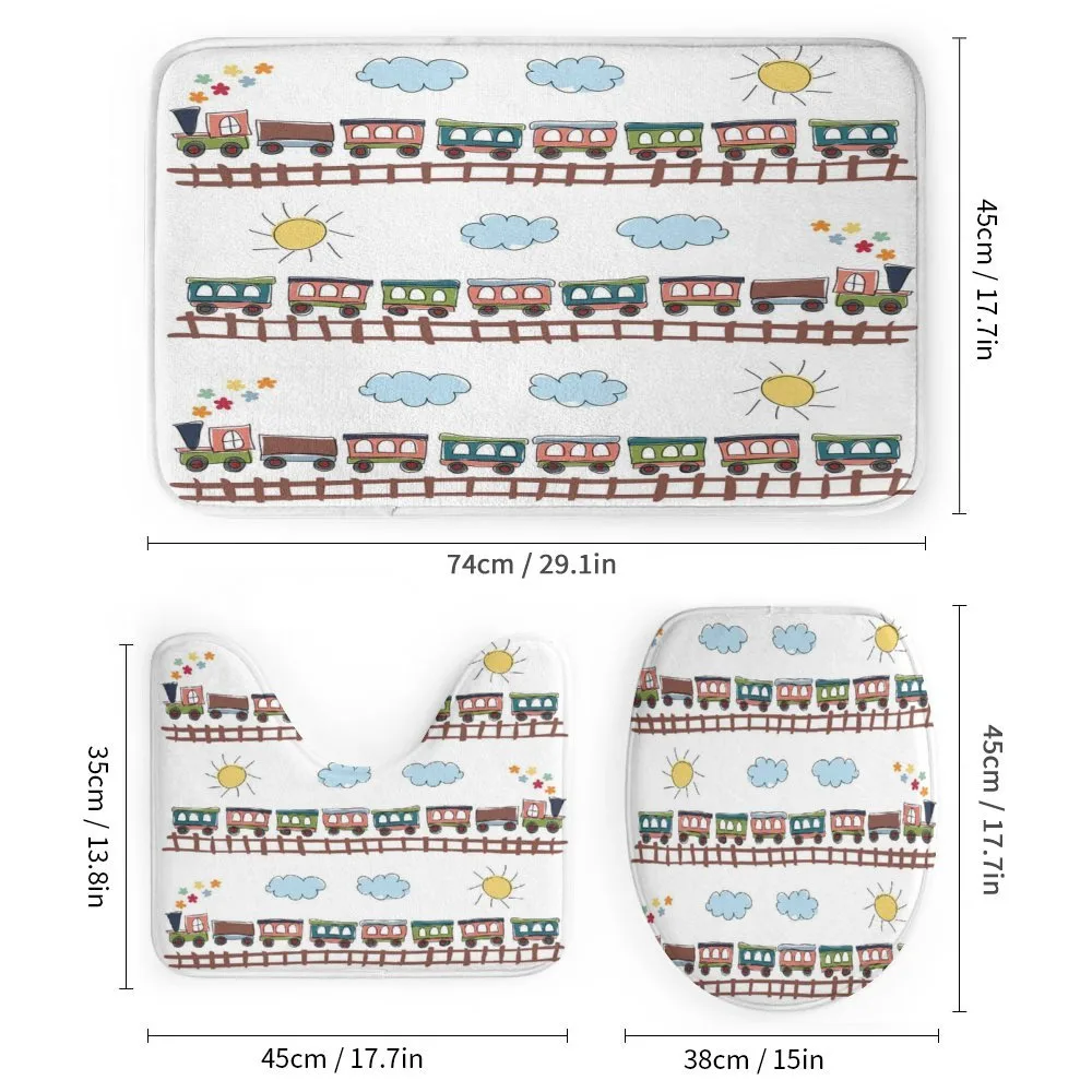 Cartoon Train Tracklines — Detail 1