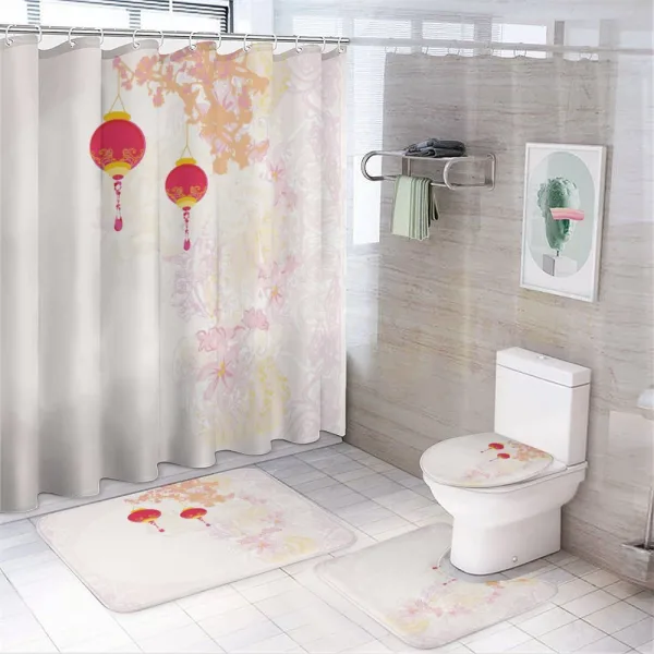 Chinese New Year on a shower curtain