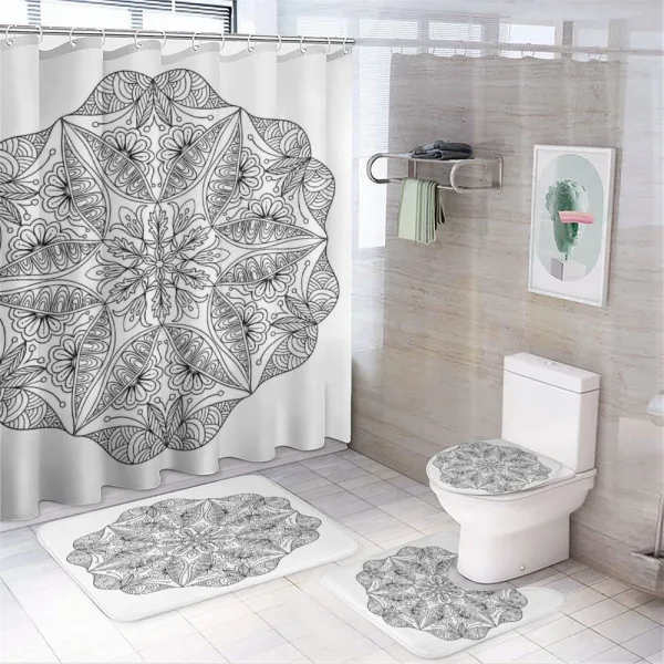Cosmos on a shower curtain