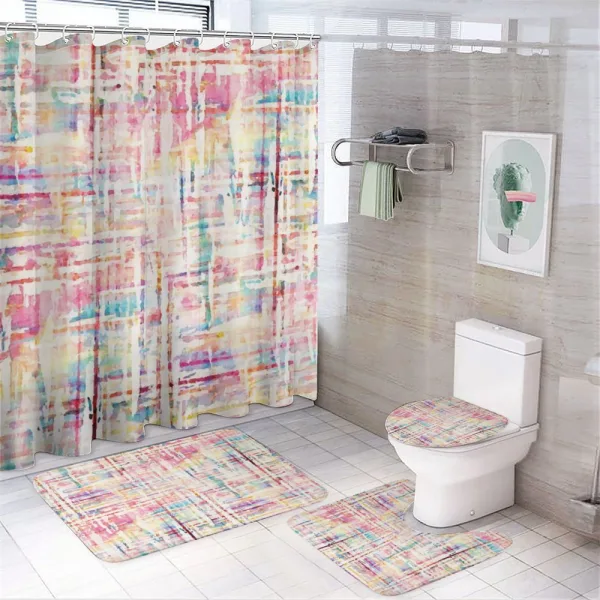 Grunge Mixed on a shower curtain