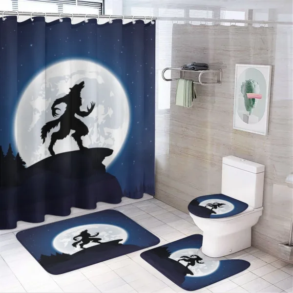 Halloween Theme Design on a shower curtain