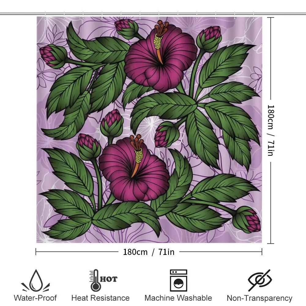 Hibiscus Blossoms Pattern — Detail 2