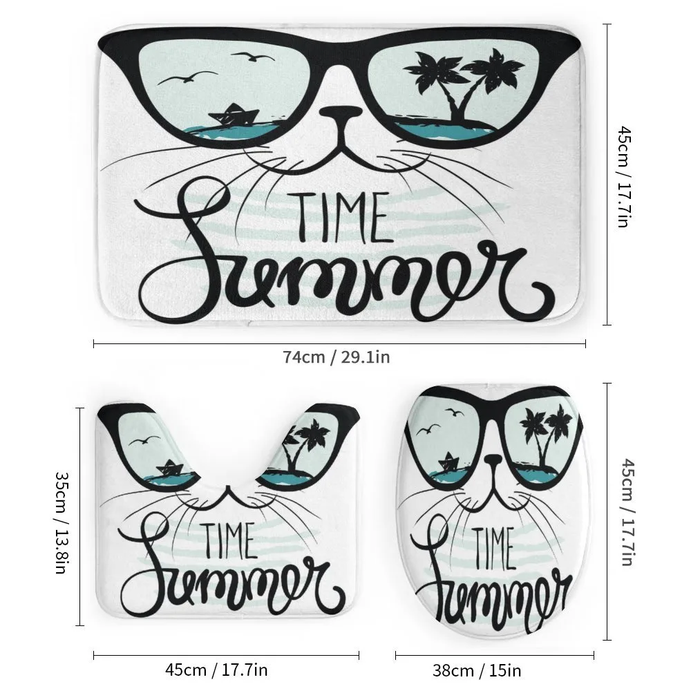 Hipster Cat with Palms — Detail 1