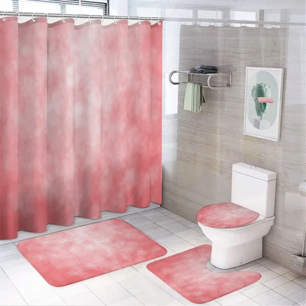 Pale Spring Watercolor on a shower curtain