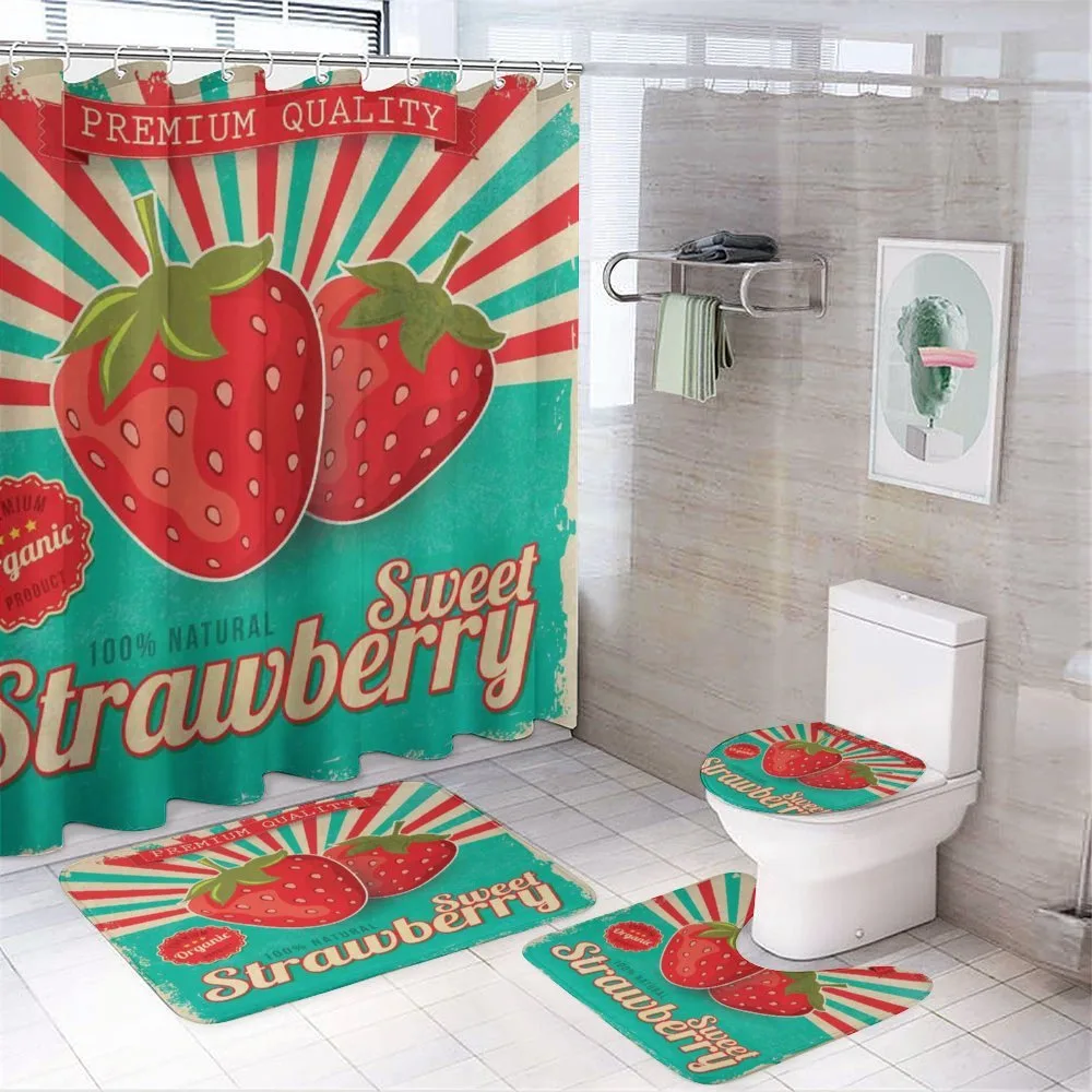 Retro Poster Strawberries — Your design