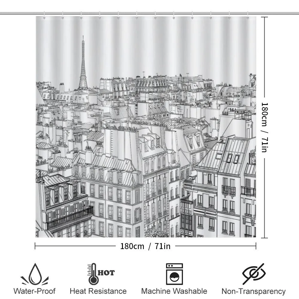 Roofs in Paris and Eiffel — Detail 2