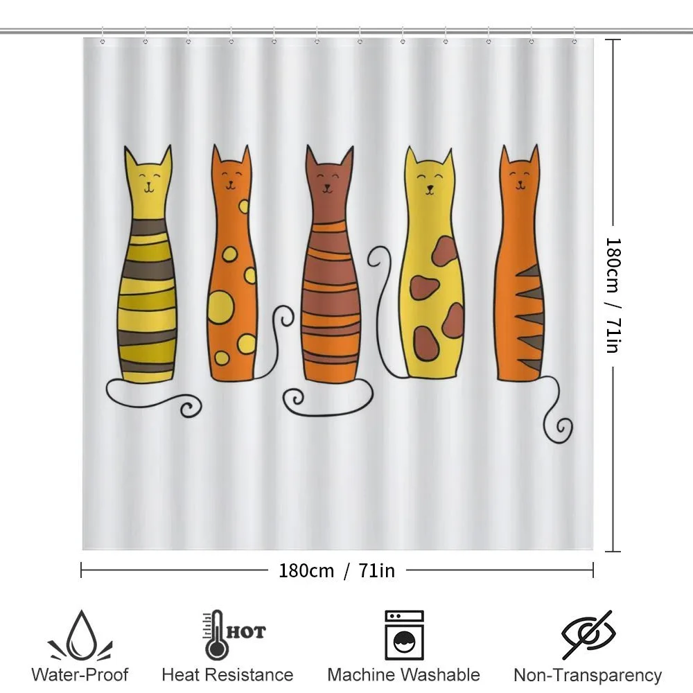 Smiling Cats Cartoon Domestic — Detail 2