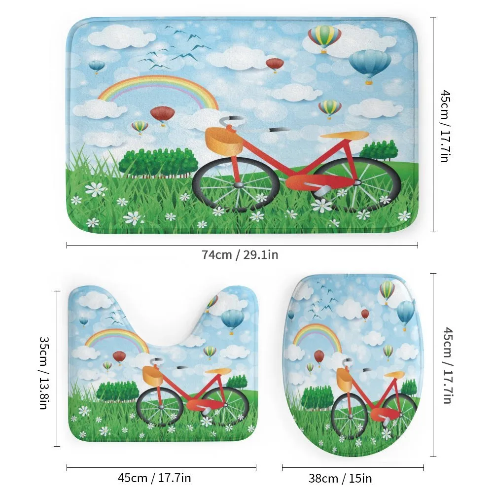 Spring Landscape with Bike — Detail 1