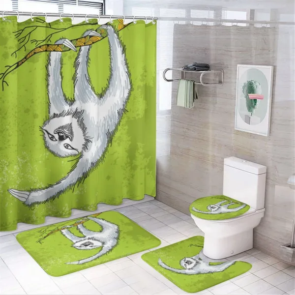 Animal Branch on a shower curtain