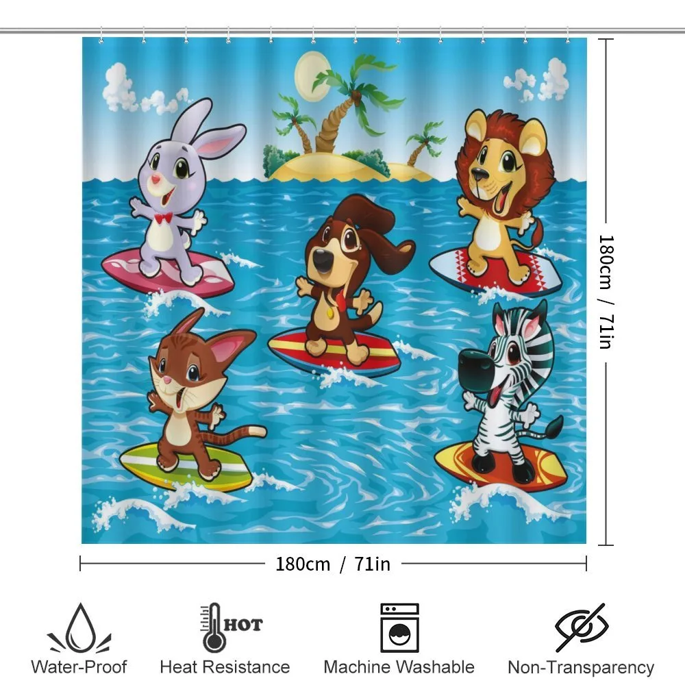 Animals Surfing in Sea — Detail 2