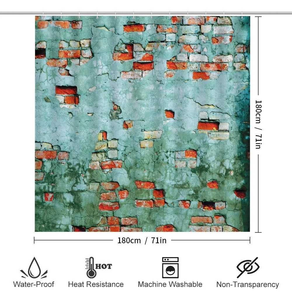 Brick Wall Old Wrecked — Detail 2