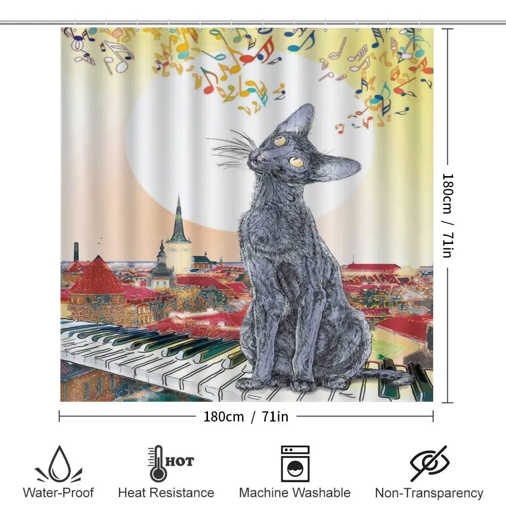 City Skyline Kitty Piano — Detail 2