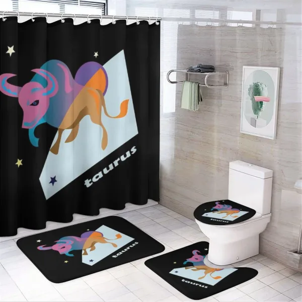 Day Night Theme on a shower curtain