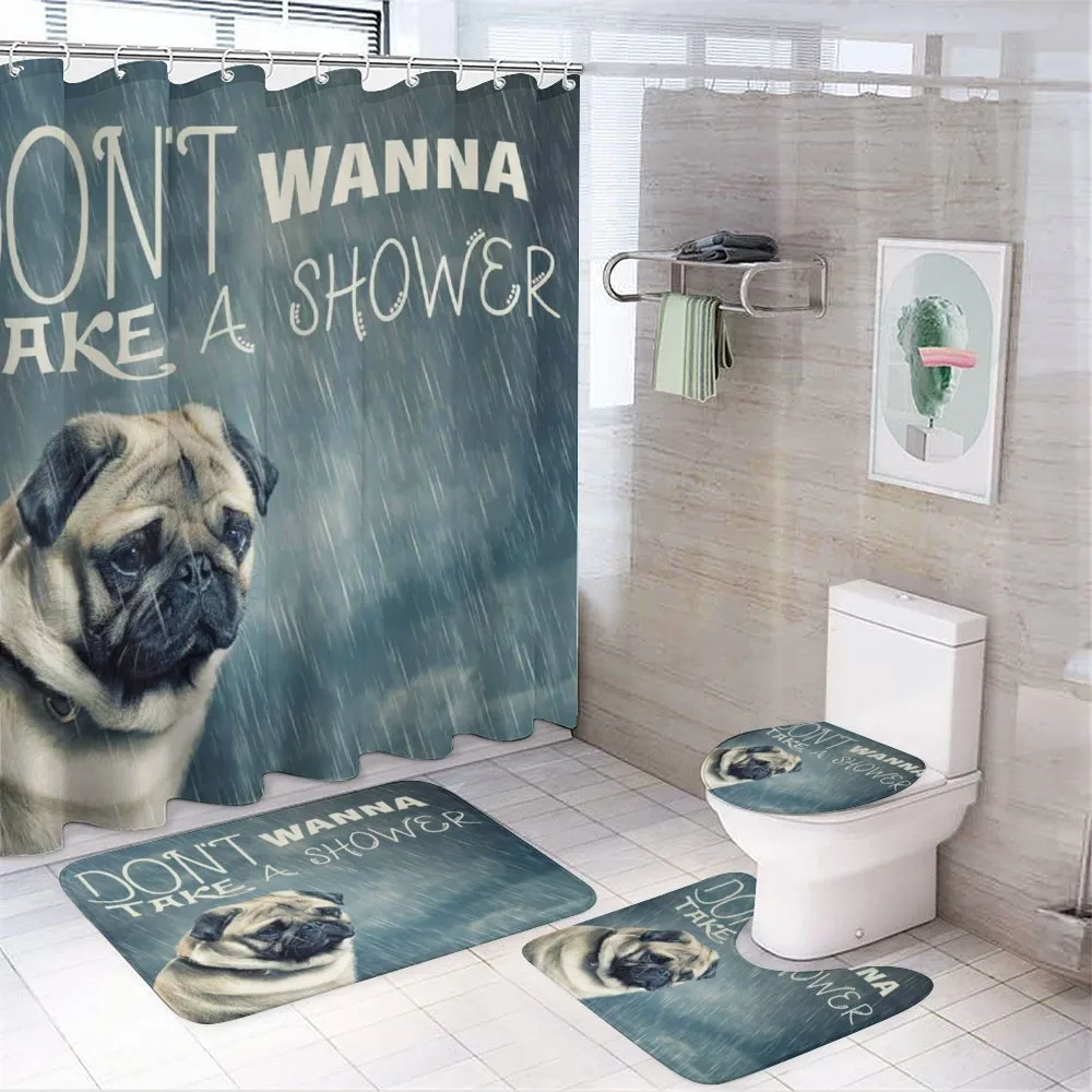 Dont Wanna Take Shower Pug — Your design