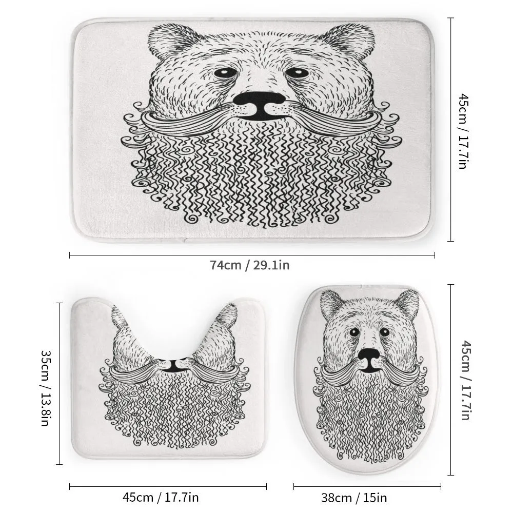 Doodle Bear with Beard — Detail 1