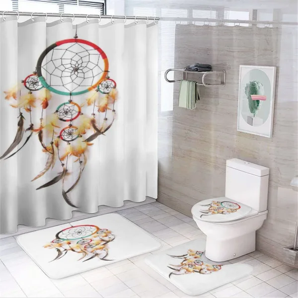 Dreamcatcher on a shower curtain