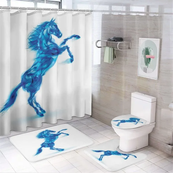 Fire House Blazing on a shower curtain