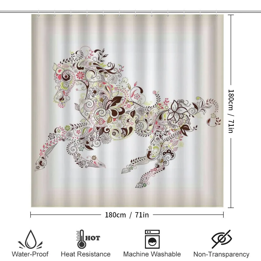 Floral Horse Paisley — Detail 2