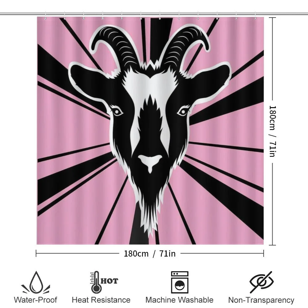 Graphic Goat Head Artwork — Detail 2