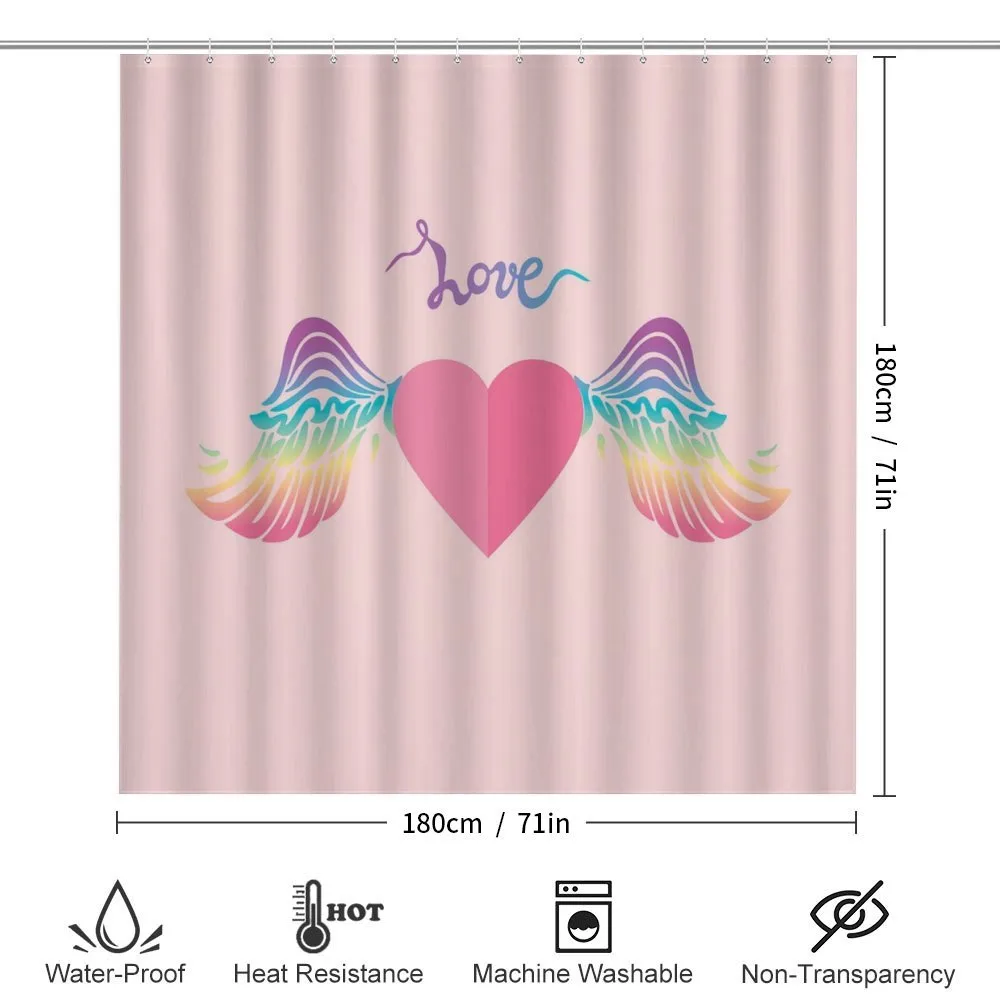 Love Heart Rainbow Wings — Detail 2