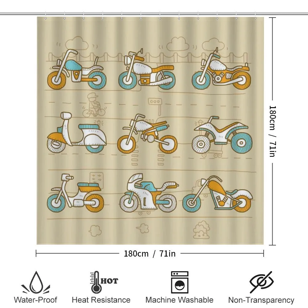 Motorcycles City Traffic — Detail 2
