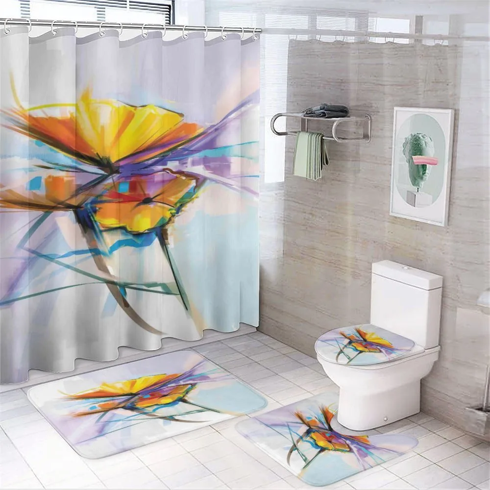 Oil Paint Art Flowers — Your design