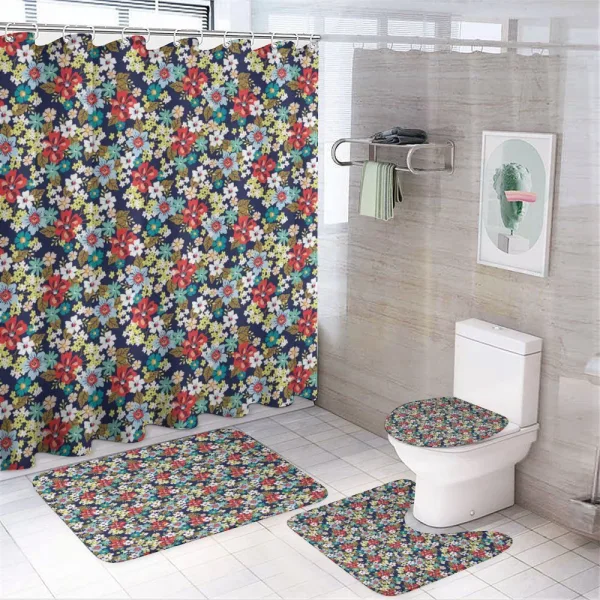 Ornamental Flourish on a shower curtain