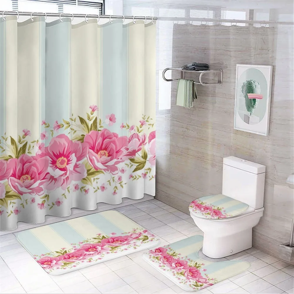 Pink Peony Border Tile — Your design
