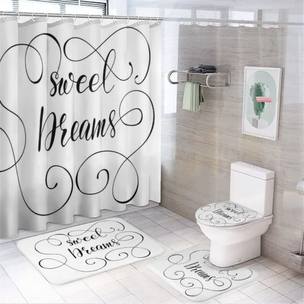 Romantic Curly on a shower curtain