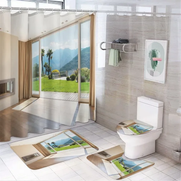 Room Scenic View on a shower curtain